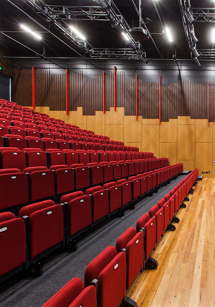 Architecturally designed Trinity College Colac Performing Arts Centre by BDH Constructions