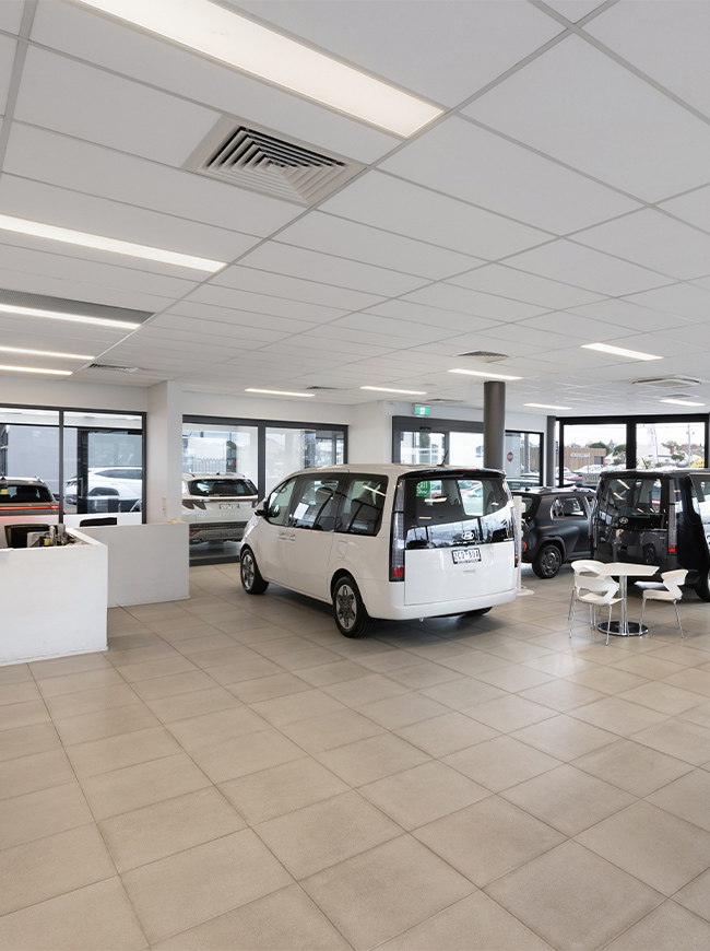 Geelong mazda and blood hyundai showrooms by BDH constructions