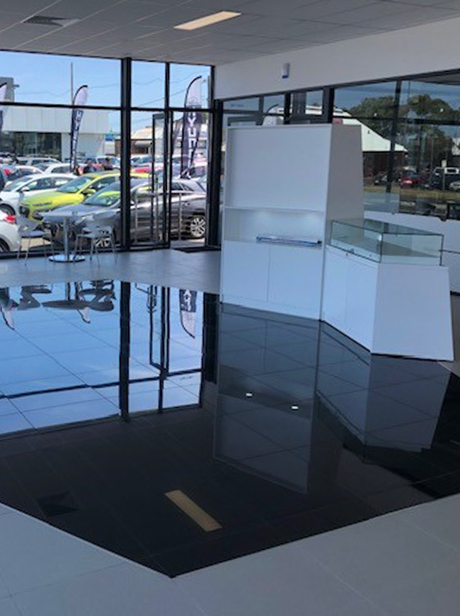 Geelong Mazda & Blood Hyundai Showrooms extensions by BDH Constructions commercial builders