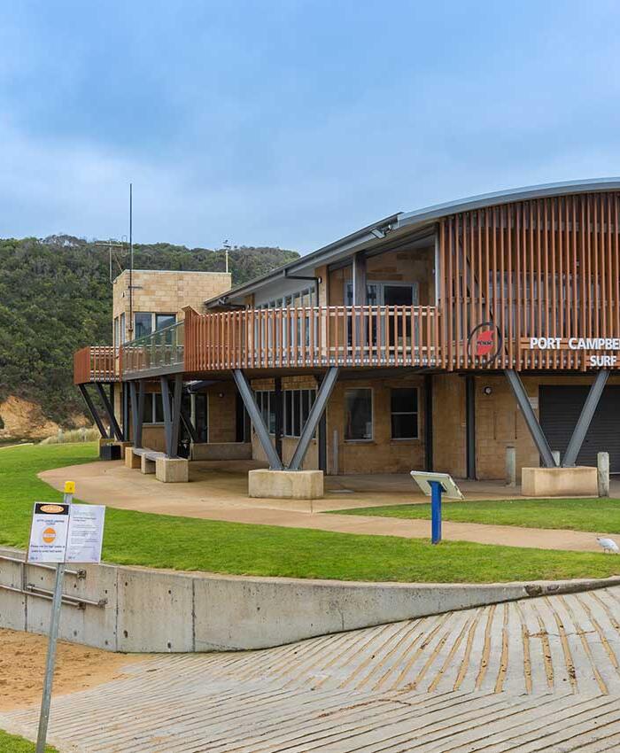 Port Campbell Surf Club deck function space by BDH Constructions commercial builders