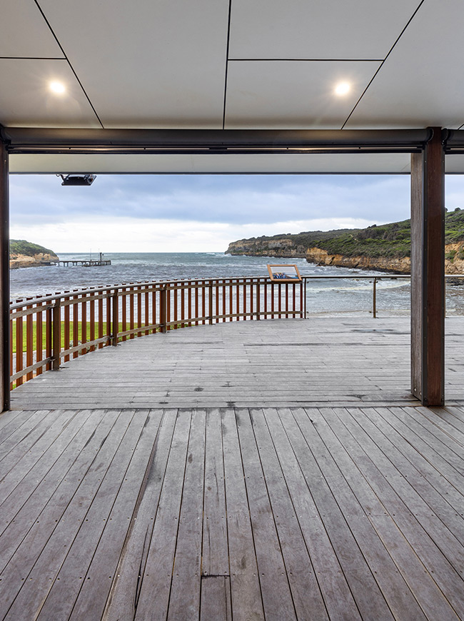 Port Campbell Surf Club deck function space by BDH Constructions commercial builders