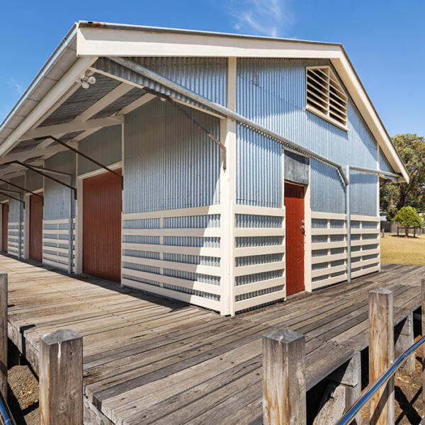 Port Fairy railway shed heritage restoration by BDH commercial builders