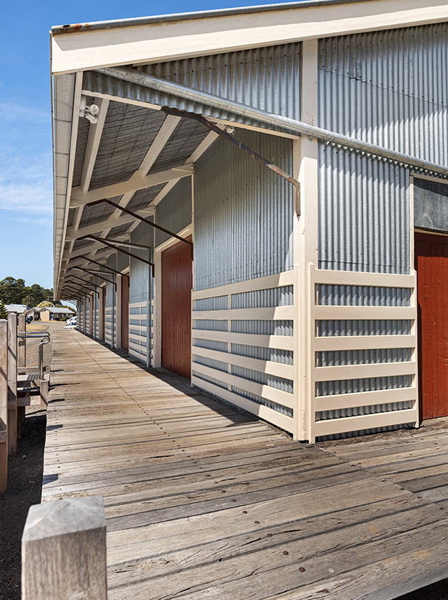 Port Fairy railway shed heritage restoration by BDH commercial builders