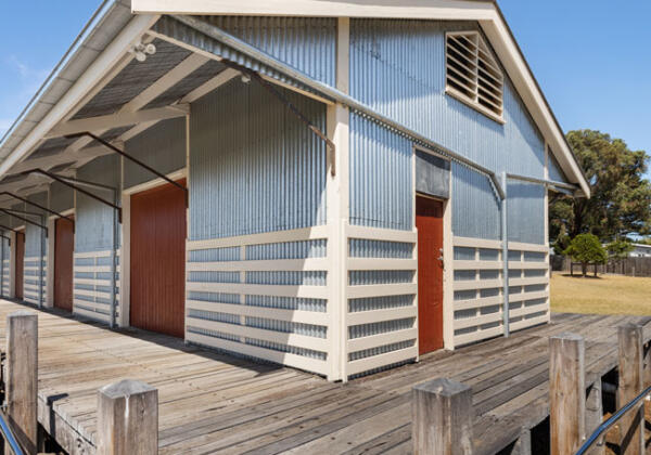 Port Fairy railway shed heritage restoration by BDH commercial builders