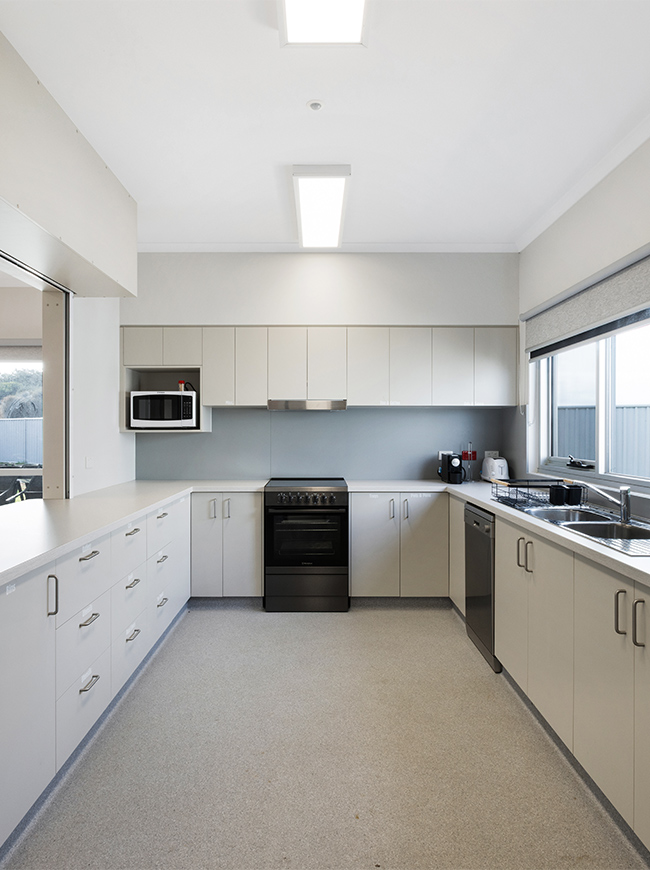 St Leonards CFA kitchen built by BDH constructions