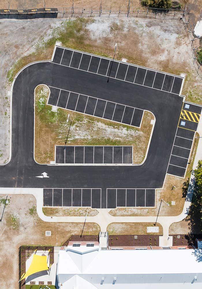 Lake Colac School - heritage educational facility carparks by BDH Constructions